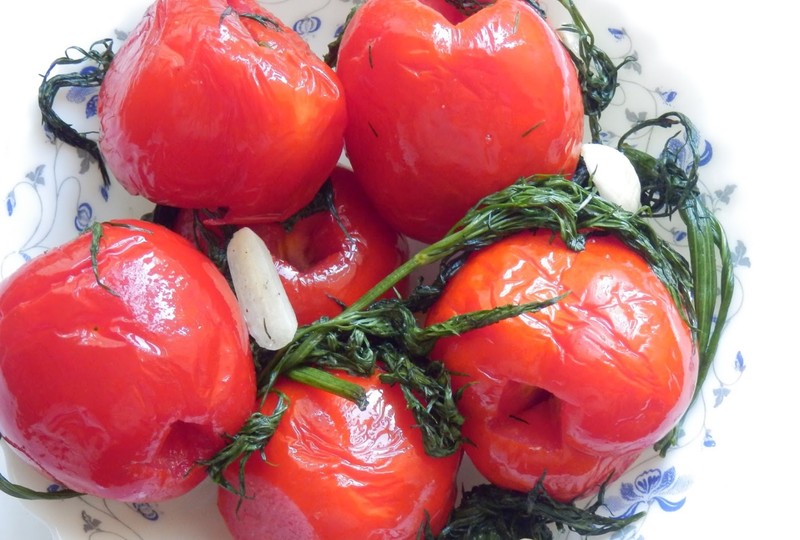 Малосольные помидоры в пакете за 5 минут