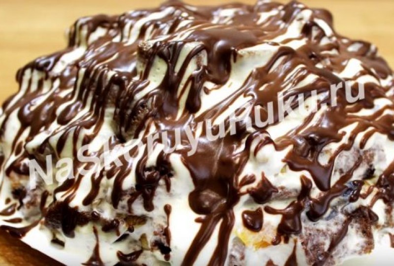 Вкусный шоколадный торт Кучерявый пинчер