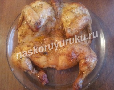 Жареная курица в духовке с хрустящей корочкой